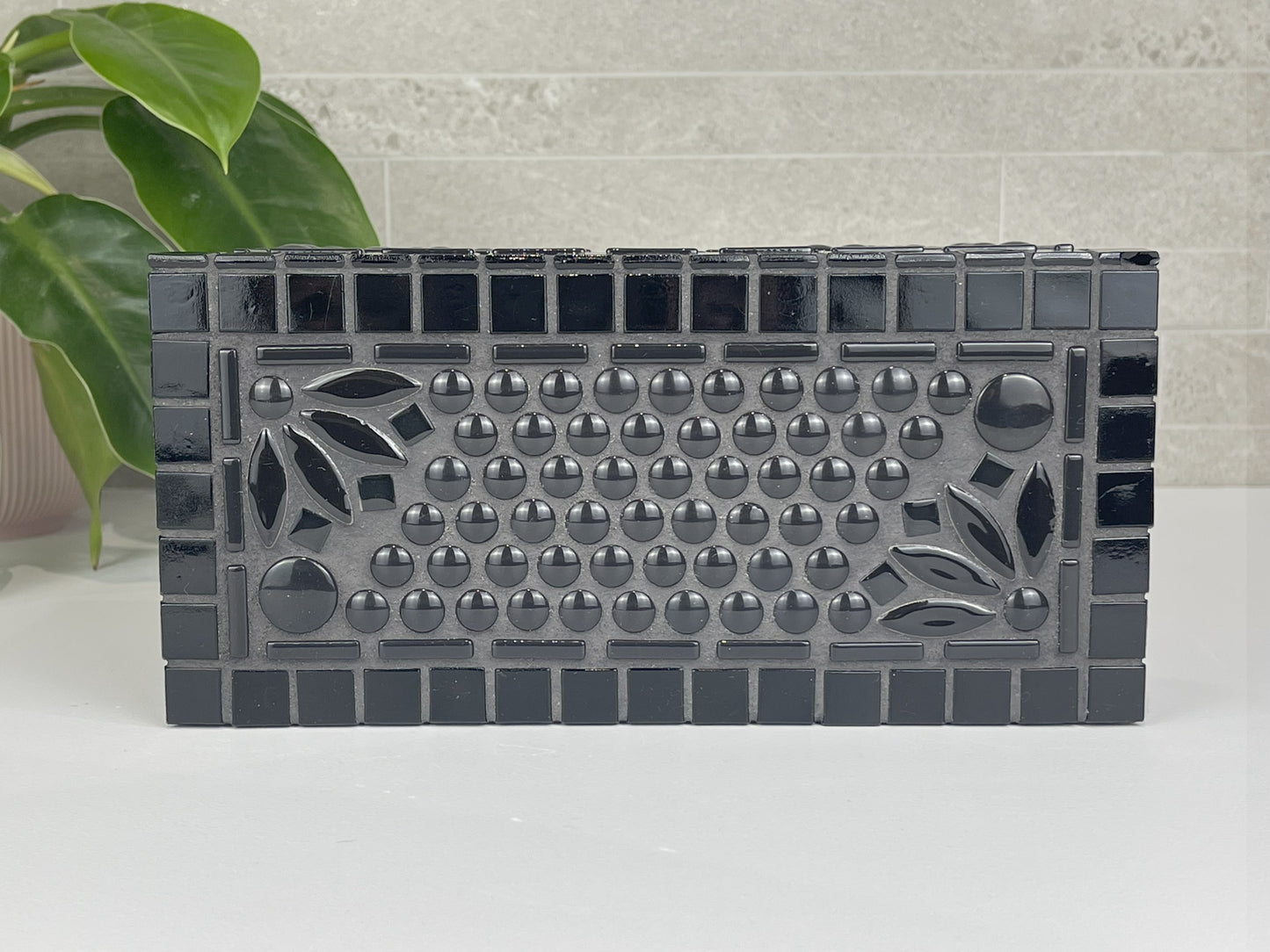 Black Tissue Box Cover
