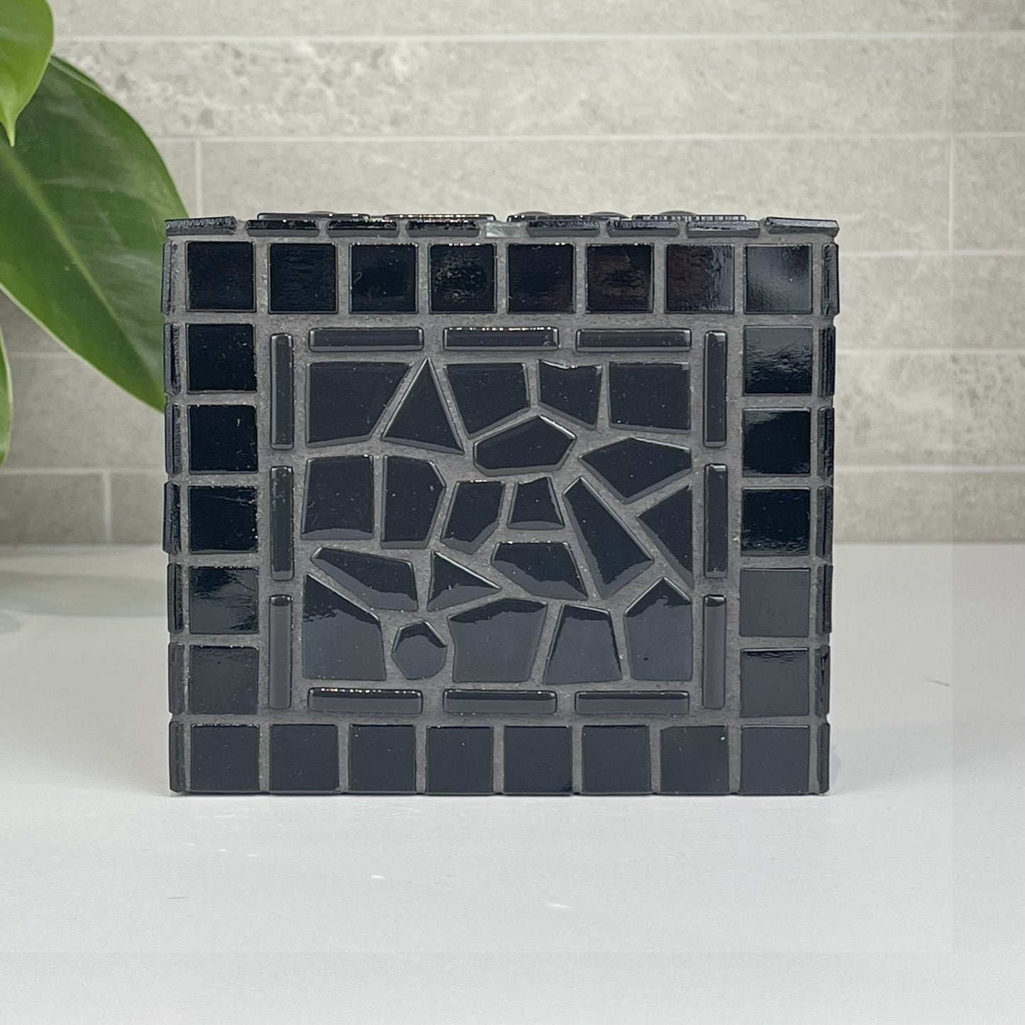 Black Tissue Box Cover