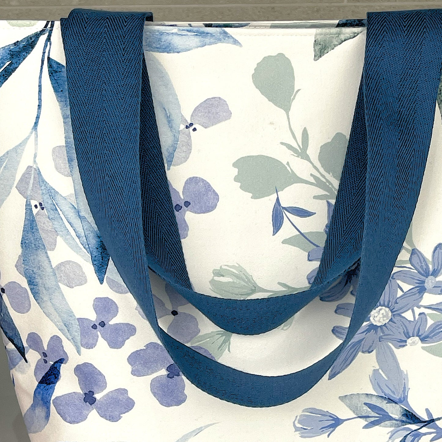 Small Blue Green Floral Bag