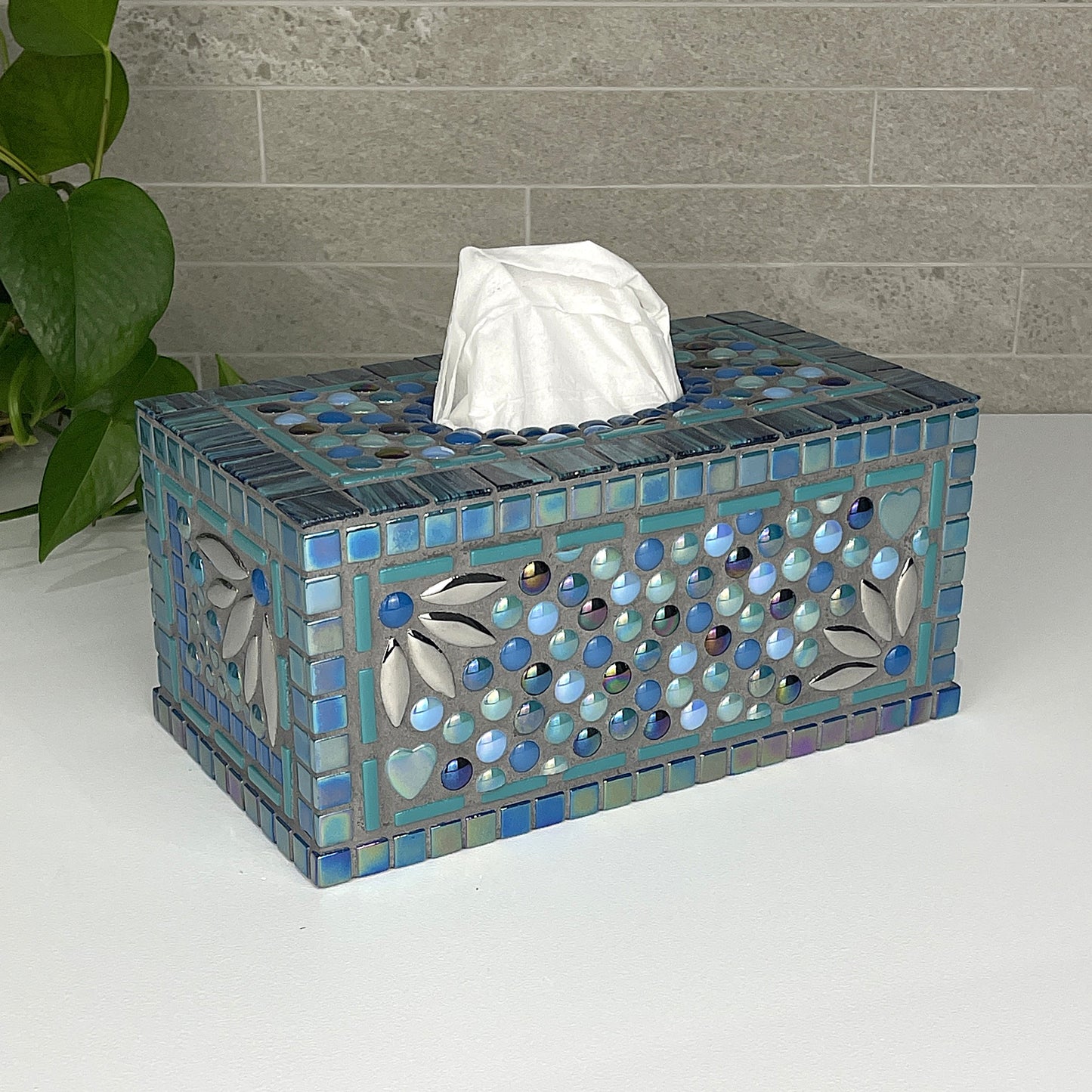 Peacock 2 Tissue Box Cover