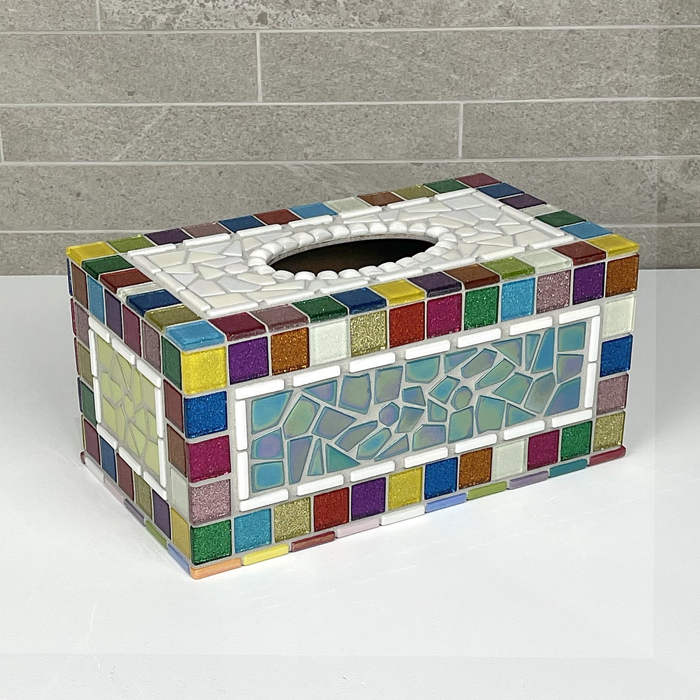 Sparkly Colour Tissue Box Cover