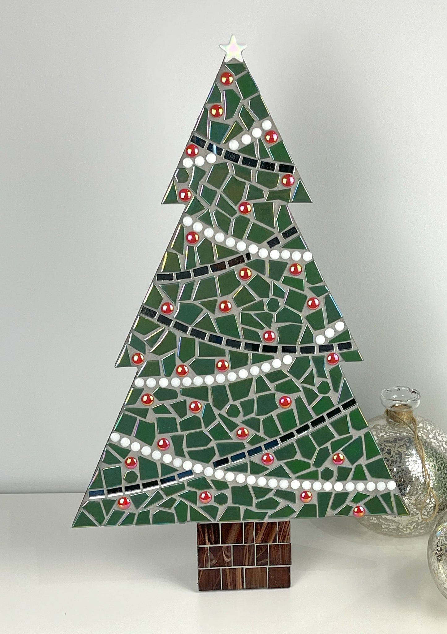 Iridised Dark Green Christmas tree