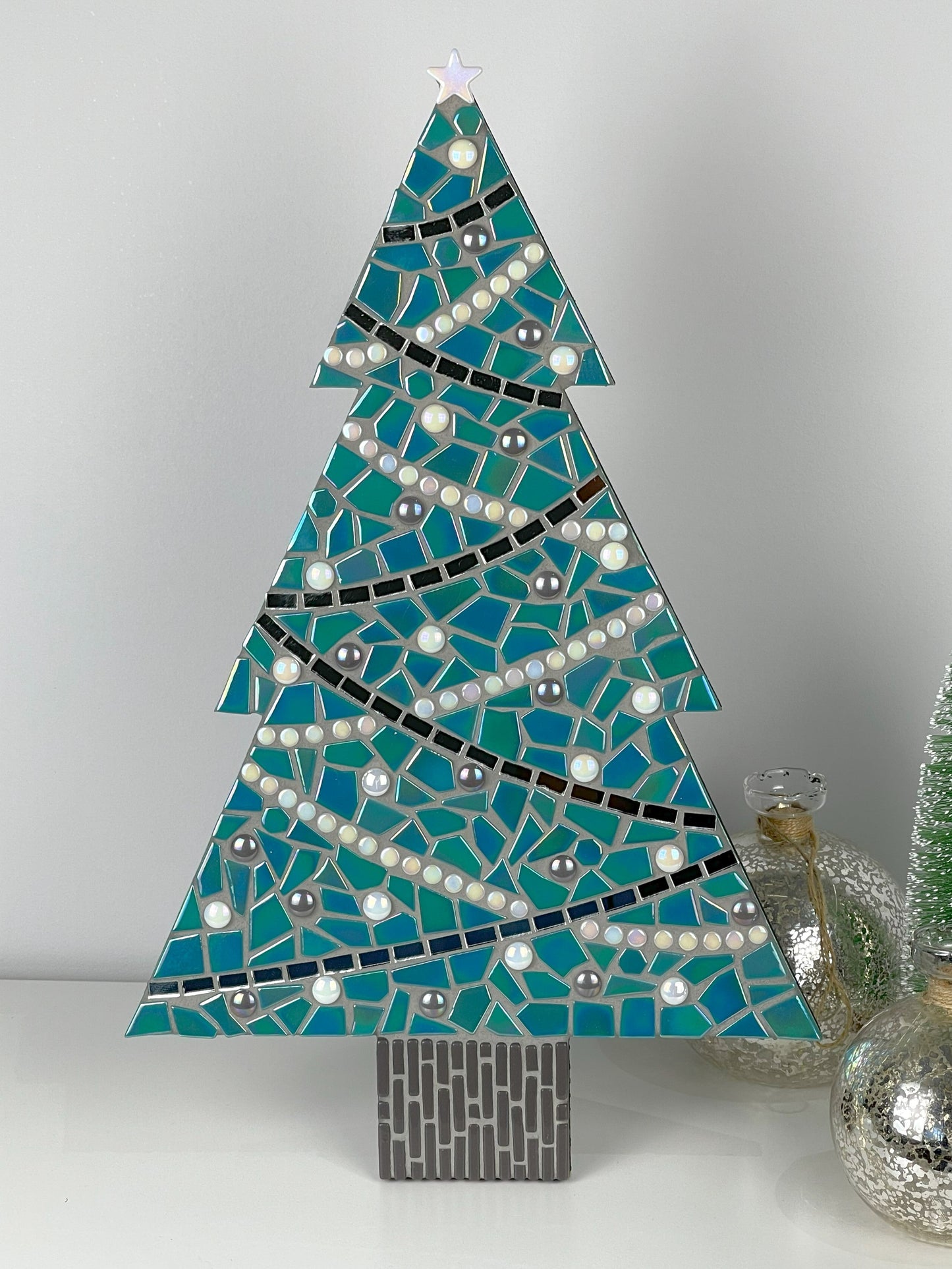 Teal Christmas tree