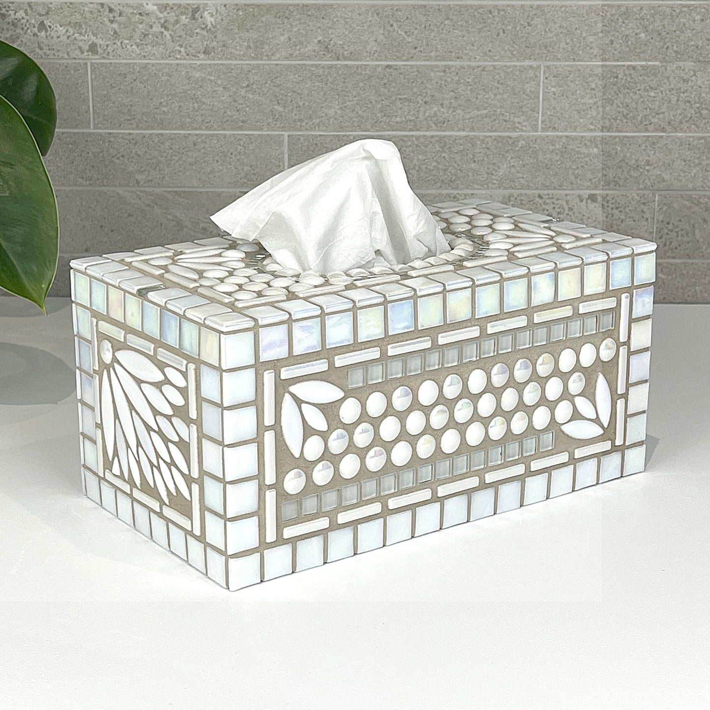 Havana White Tissue Box Cover