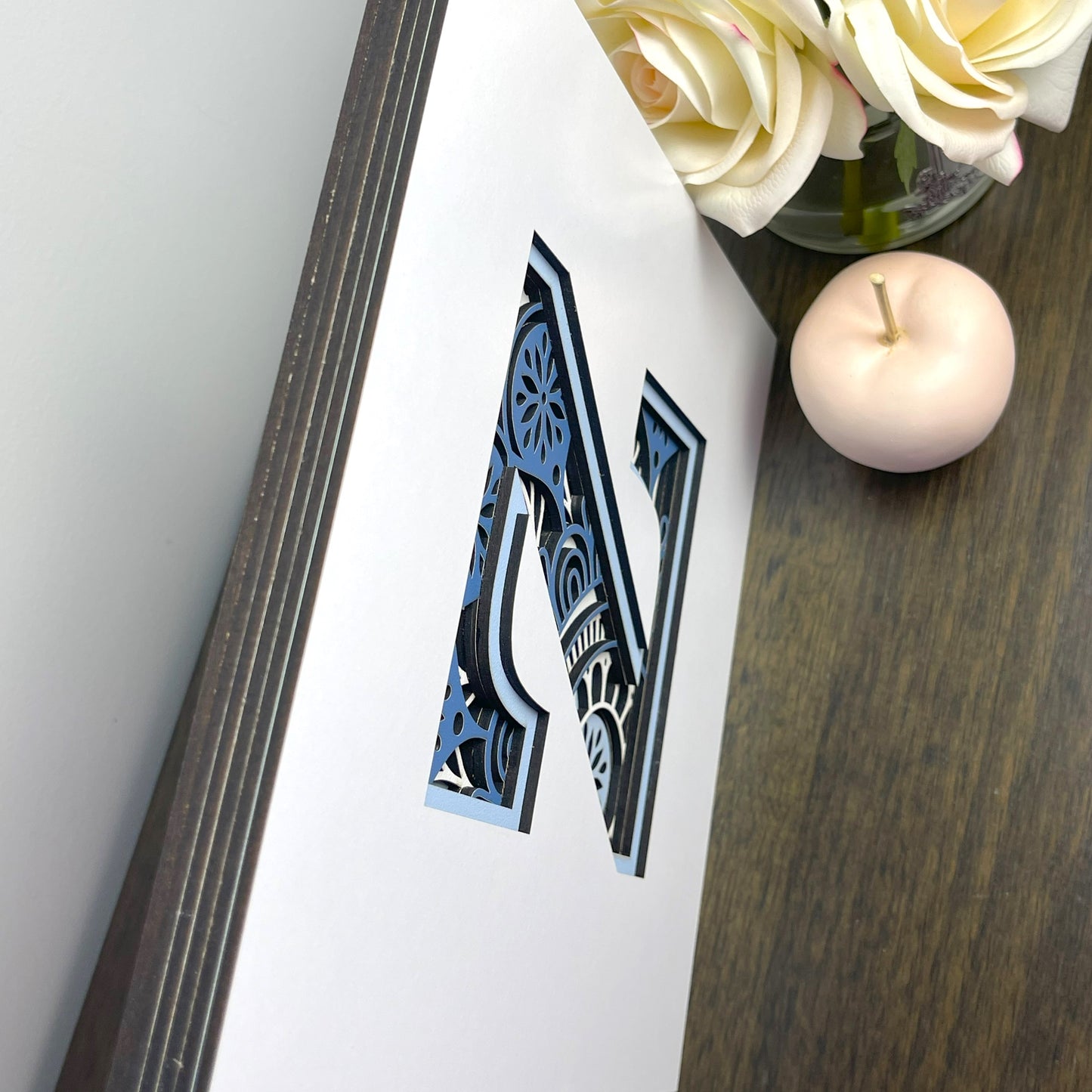 Letter Z with Square Border