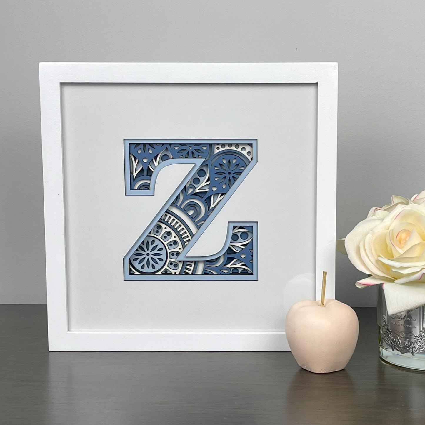 Letter Z with Square Border