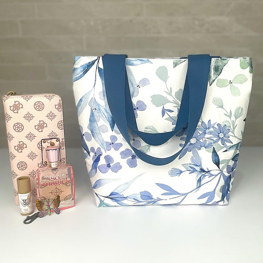 Small Blue Green Floral Bag