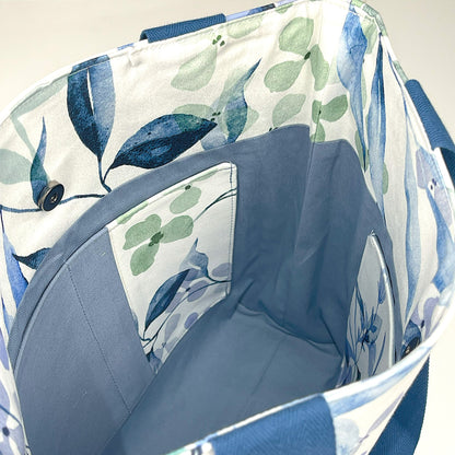 Small Blue Green Floral Bag