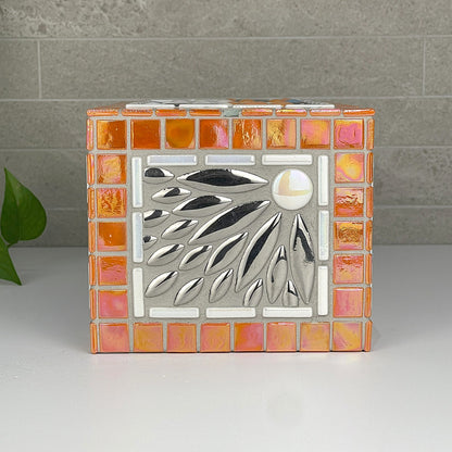 Orange and Blue Tissue Box Cover