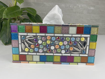 Colourful Sparkle Tissue Box Cover