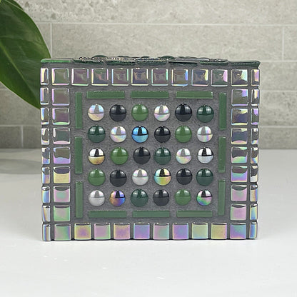 Forest Green and Grey Tissue Box Cover