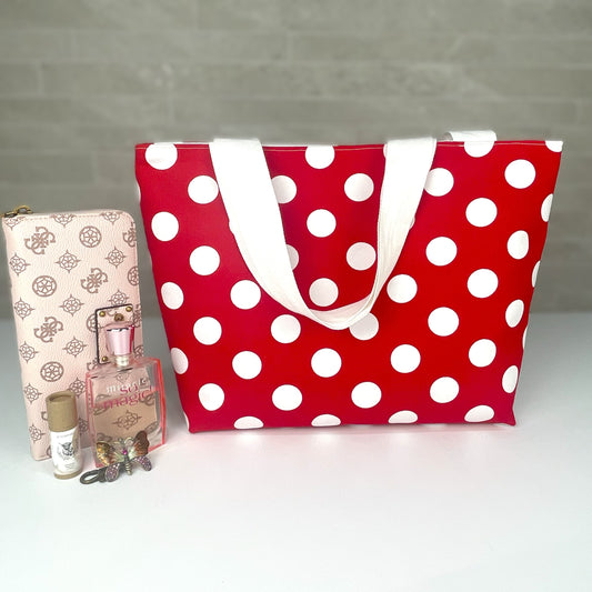 Medium Red Polka Dot Bag