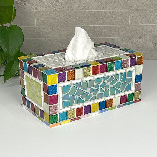 Sparkly Colour Tissue Box Cover