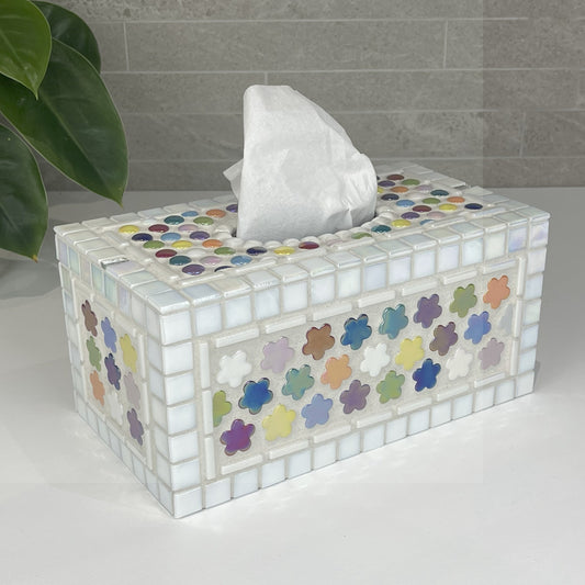 Colourful Flowers Tissue Box Cover