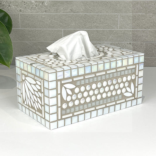 Havana White Tissue Box Cover