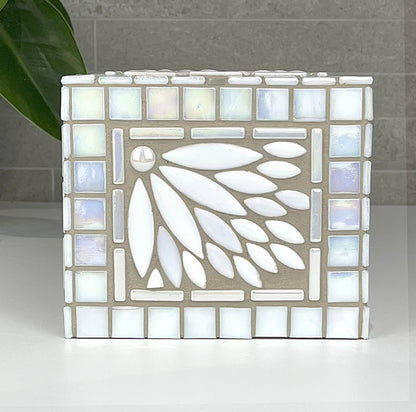 Havana White Tissue Box Cover